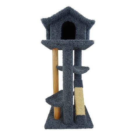 New Cat Condos 46" Premier Large Cat Pagoda Tree & Reviews | Wayfair