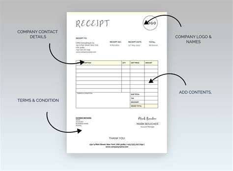 Cash Bill Format, Receipt Template Word, Editable Invoice Receipt Form ...