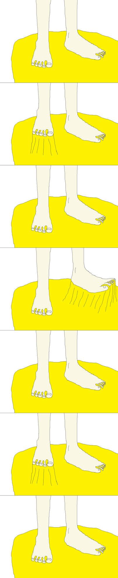 Cathy's feet stuck in glue by ChipmunkRaccoonOz on DeviantArt