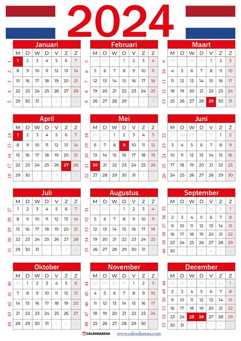 Kalender 2023 Met Weeknummers Nederland