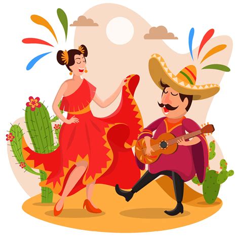 Cinco De Mayo Festival Singing and Dancing 2058283 Vector Art at Vecteezy