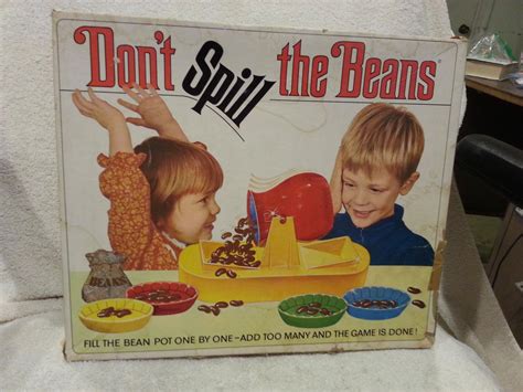 Don't Spill the Beans game by Schaper vintage 1967 1st edition ...