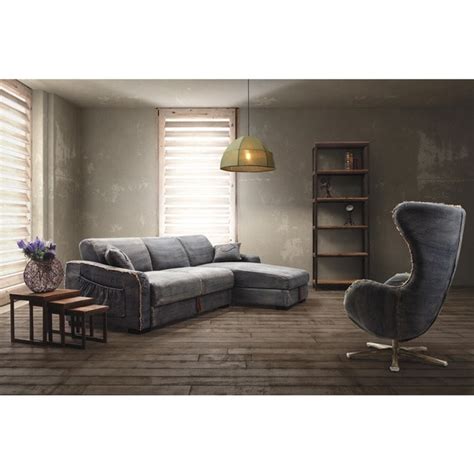 Shop Zuo Brand Blue Denim Sectional Sofa - Free Shipping Today ...