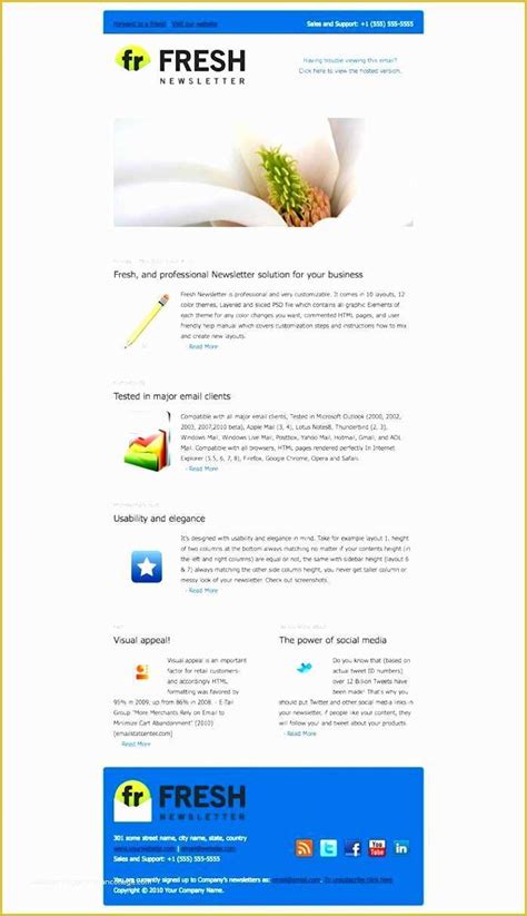 Outlook Newsletter Template Free Of 5 Internal Newsletter Templates for Outlook that Employees ...