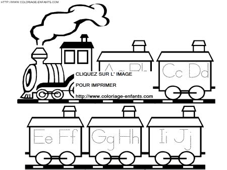 Alphabet The Little Train coloring - Alphabet The Little Train coloring ...