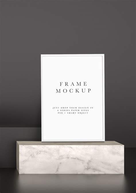 Frame Mockup #845, Modern Frame Mockup, White Frame Mockup - FilterGrade