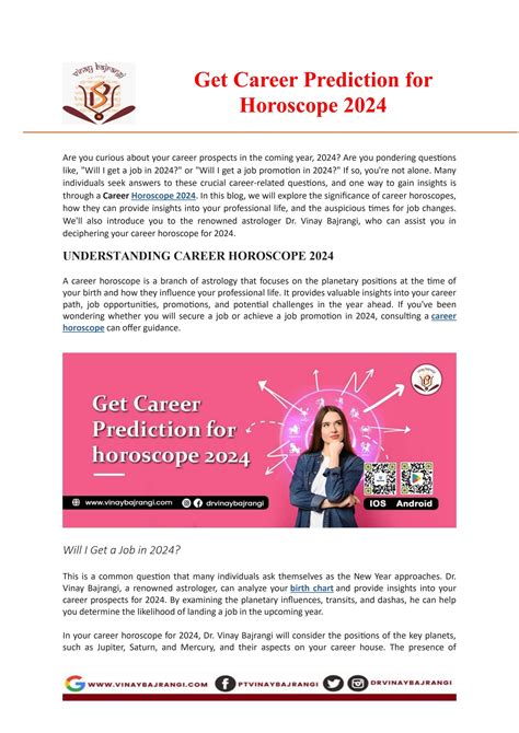 Get Career Prediction for Horoscope 2024 by AbroadAstrologys - Issuu