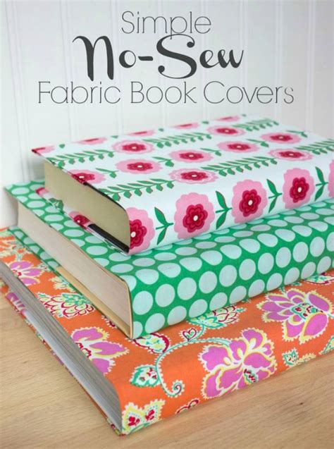 Easy No-Sew Fabric Book Covers | Driven by Decor