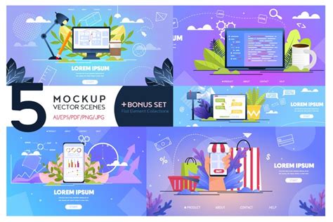 Mockup Vector Scenes