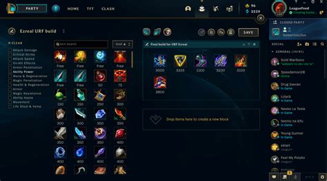 Best Build for Ezreal in URF - LeagueFeed