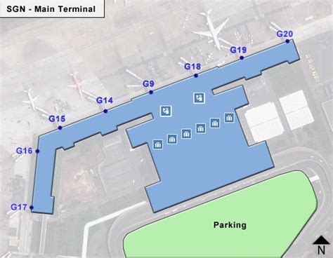 Ho Chi Minh Tan Son Nhat SGN Airport Terminal Map