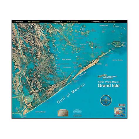 STANDARD MAPPING SERVICE Grand Isle, Louisiana Laminated Map | West Marine