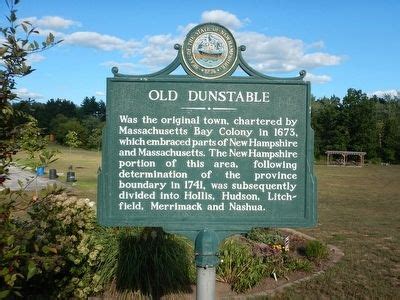 Old Dunstable Historical Marker