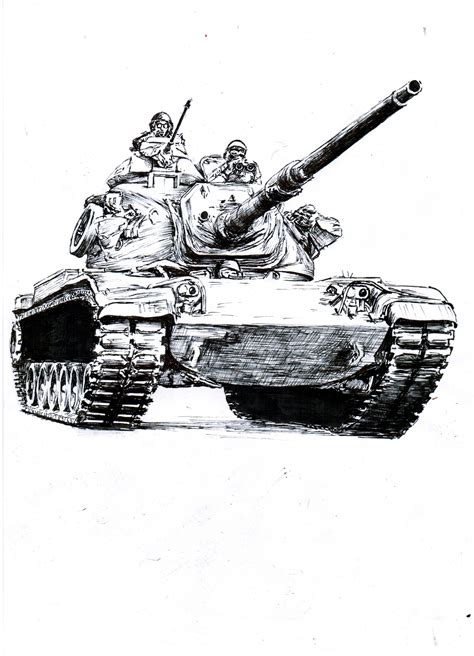 Tank Drawing | Military Artwork