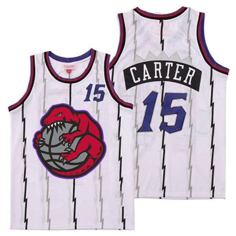 Raptors 15 Vince Carter White Retro Jerseys