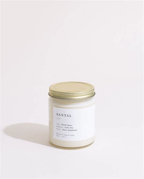 Santal Minimalist Candle – Brooklyn Candle Studio