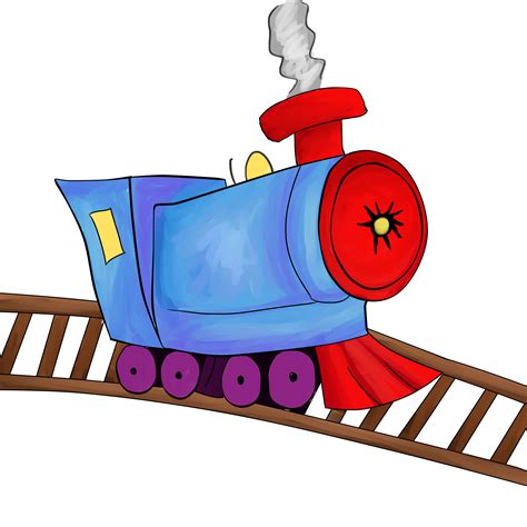 Toy Train Tracks Clipart | Childrens Toy WallPaper | Toy train, Train cartoon, Art toy