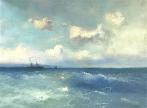 Seascape oil Painting, Museum quality, One of a Kind Painting by Vayer ...