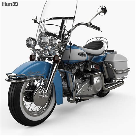 Harley-Davidson FLH Electra Glide Shovelhead 1966 3D model - Vehicles ...