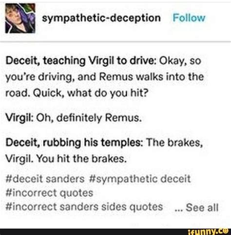 Virgil Quotes Sanders Sides - ShortQuotes.cc