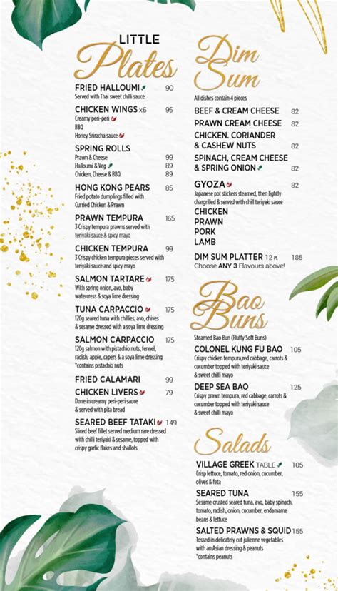 Cowfish Menu With Updated Prices in South Africa 2024 – menu za