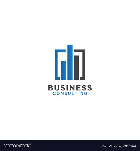 Business consulting logo design template Vector Image