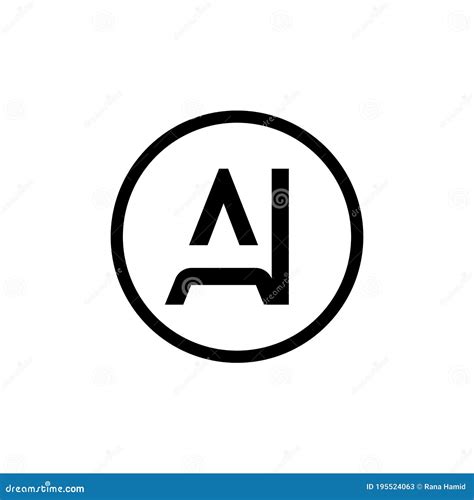 AI Logo Design Business Typography Vector Template. Creative Linked ...