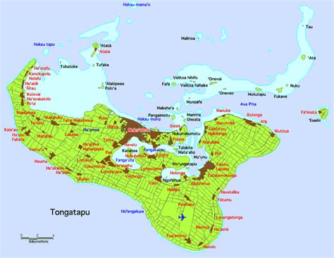 Maps : Vava'u Islands, Tonga, South Pacific