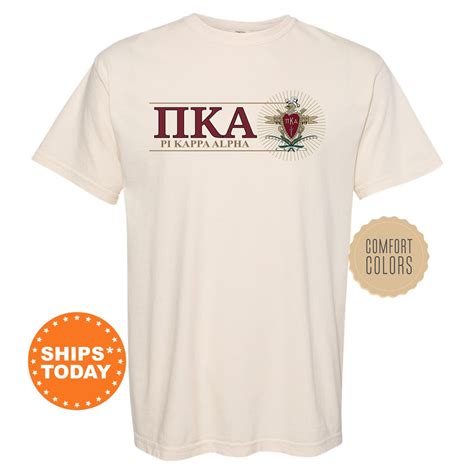 Pi Kappa Alpha Timeless Symbol Fraternity T-shirt PIKE Fraternity Crest ...