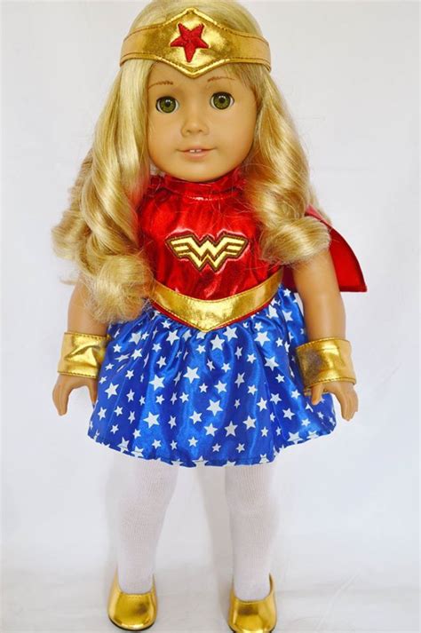 WONDER WOMAN OUTFIT FOR AMERICAN GIRL DOLLS | American girl doll costumes, American girl doll ...