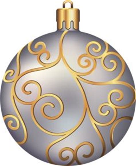 CHRISTMAS SILVER AND GOLD ORNAMENT CLIP ART | CLIP ART - CHRISTMAS 1 - CLIPART | Pinterest ...