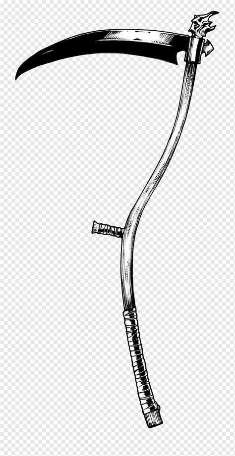 Death Spirit Albarn Scythe Weapon Reaper, weapon, angle, sports Equipment, mower png | PNGWing