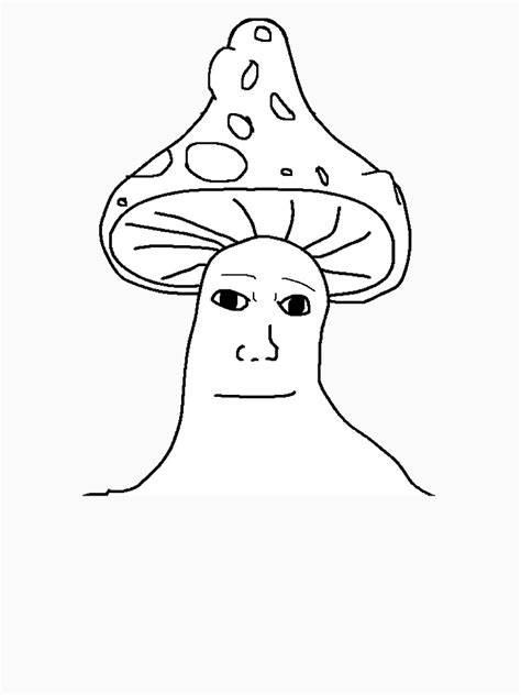 "Mushroom Wojak" T-shirt by therealjeff | Redbubble
