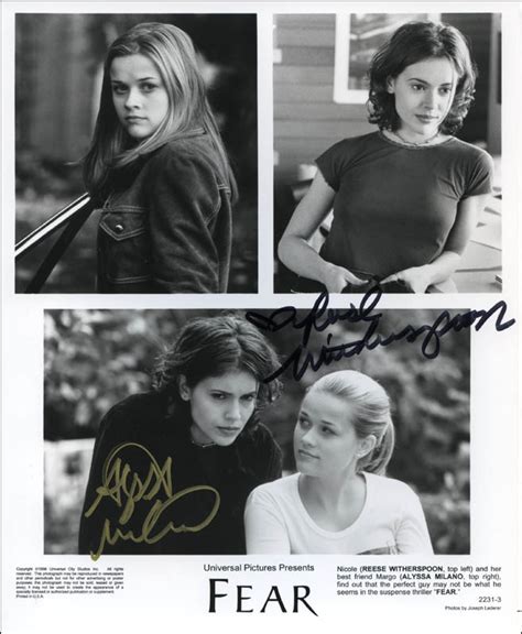 Fear Movie Cast - Autographed Signed Photograph co-signed by: Alyssa Milano, Reese Witherspoon ...