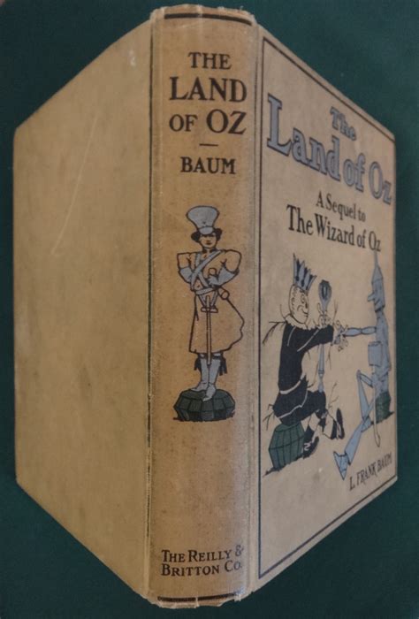 SOLD: The Land of Oz L Frank Baum Reilly & Britton 1917/18 Book Tan ...