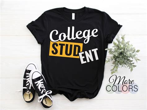 College Student Stud Funny College Apparel Gift T-shirt ent - Etsy