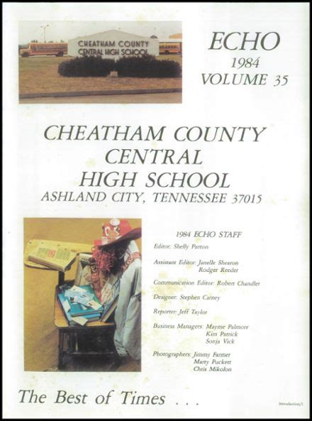 Explore 1984 Cheatham County Central High School Yearbook, Ashland City TN - Classmates