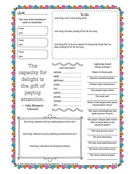 Printable Prayer Journal Template | Card Template