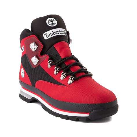 Mens Timberland Euro Hiker Jacquard Boot - Red | Journeys