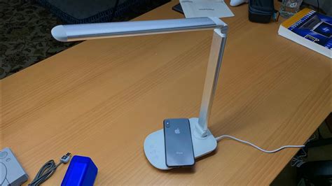 Wireless Charging LED Desk Lamp by Tzumi - YouTube