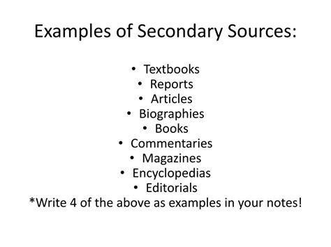 PPT - Primary vs. Secondary Sources PowerPoint Presentation, free download - ID:3104424