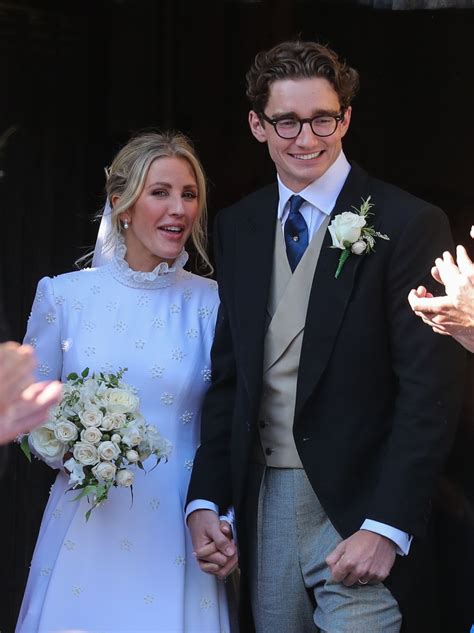 ELLIE GOULDING and Caspar Jopling at Their Wedding in York 08/31/2019 ...