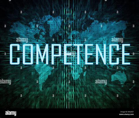 Competence text concept Stock Photo - Alamy
