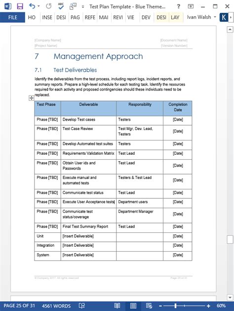 Test Plan Templates (MS Word/Excel) – Templates, Forms, Checklists for MS Office and Apple iWork