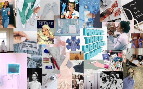 a collage of photos with various items and words on them, such as posters