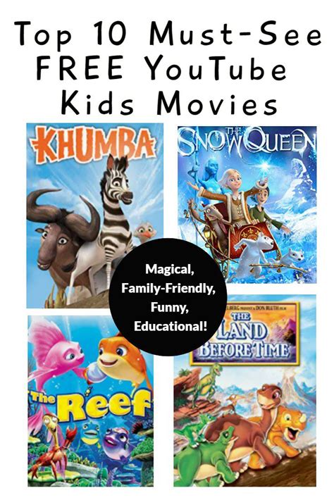 Top 10 Must-See Free YouTube Kids Movies