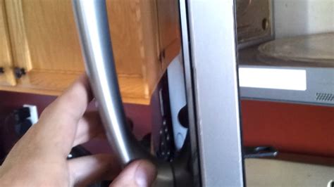 Whirlpool microwave door handle replacement - YouTube