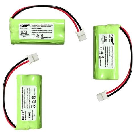 HQRP Cordless Phone Battery 3-Pack for VTech 89-1341-00-00 8913410000 BT175242 BT275242 ...