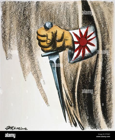 PEARL HARBOR ATTACK, 1941. /n'The Assassin Strikes': cartoon by Daniel ...