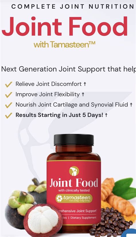 Complete Joint Nutrition,JOINT FOOD with Tamasteen. 180 Count (60x3 In ...